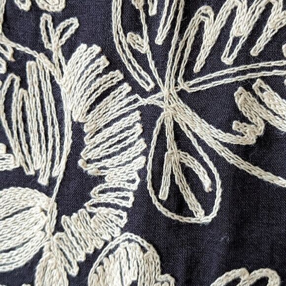 J. Crew Mirabel Embroidered Lined Sleeveless Dress sz 6 in Faded Black Sand - Picture 10 of 10